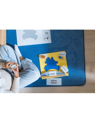 Carte puzzle: Océanes Montessori - Nienhuis  Montessori 0177C0 - Matériel pédagogique