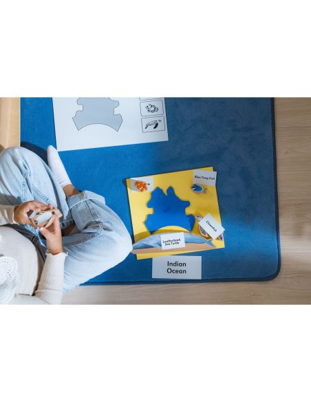 Carte puzzle: Océanes Montessori - Nienhuis  Montessori 0177C0 - Matériel pédagogique