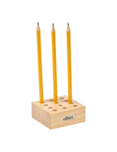Bloc de conservation pour crayons et pinceaux 12 trous - Fournitures scolaires et bureau
