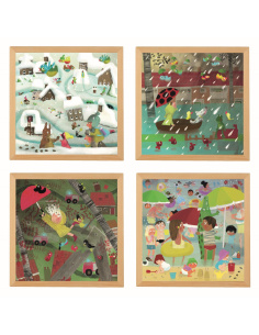 Pack 4 puzzles – Les intempéries en scène (climat & observation)