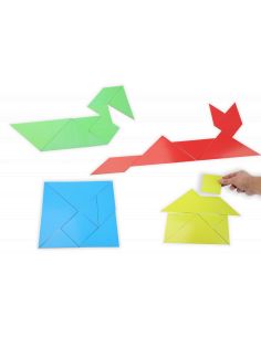 Tangram magnétique 28 pièces – géométrie et logique en classe