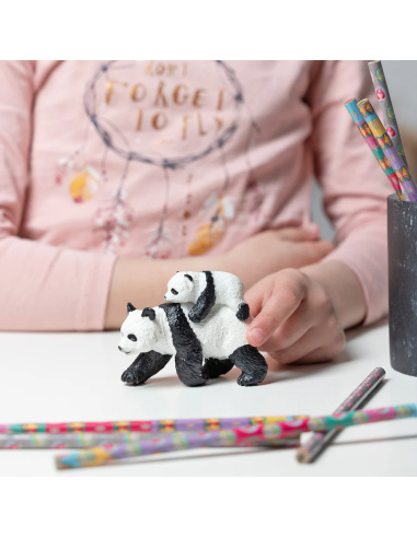 Figurine Panda et Bébé Papo - Ursidé Chine