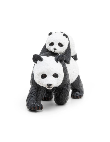 Figurine Panda et Bébé Papo - Ursidé Chine