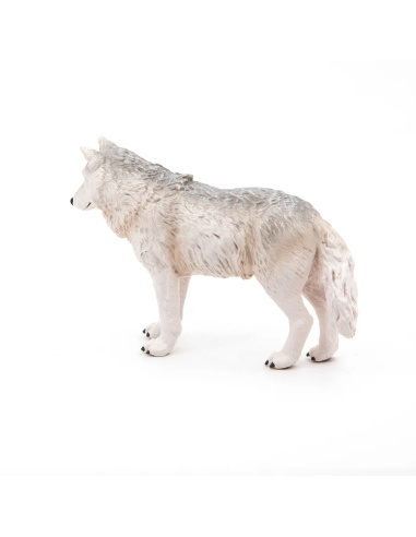 Figurine Loup Polaire Papo 50195 — Le loup blanc des grands espaces arctiques | LesMinis