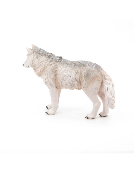 Figurine Loup Polaire Papo 50195 — Le loup blanc des grands espaces arctiques | LesMinis