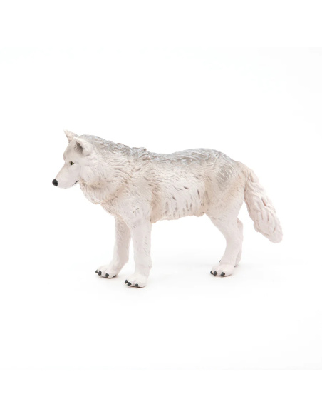 Figurine Loup Polaire Papo 50195 — Le loup blanc des grands espaces arctiques | LesMinis