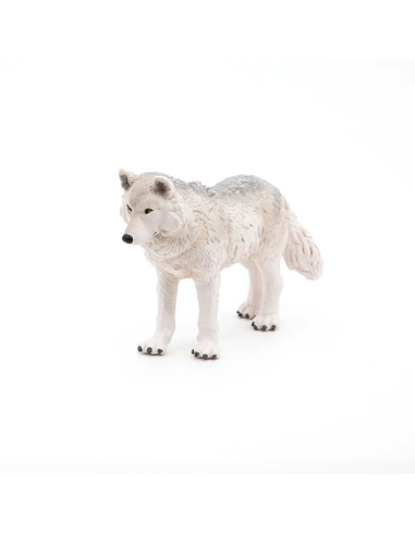 Figurine Loup Polaire Papo 50195 — Le loup blanc des grands espaces arctiques | LesMinis