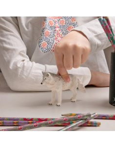 Figurine Loup Polaire Papo 50195 — Le loup blanc des grands espaces arctiques | LesMinis 2