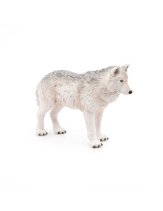 Figurine Loup Polaire Papo 50195 — Le loup blanc des grands espaces arctiques | LesMinis