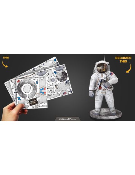 Astronaute Apollo 11 Metal Earth Premium – maquette métal 3D sans colle