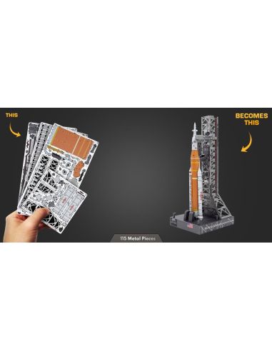Fusée lunaire Artemis Metal Earth – maquette métal 3D sans colle