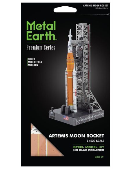 Fusée lunaire Artemis Metal Earth – maquette métal 3D sans colle