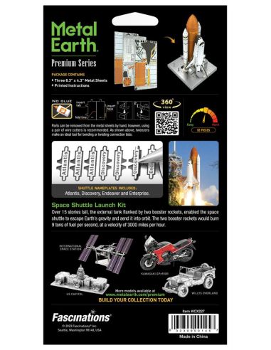 Navette spatiale Metal Earth Premium – maquette métal 3D sans colle (14+)