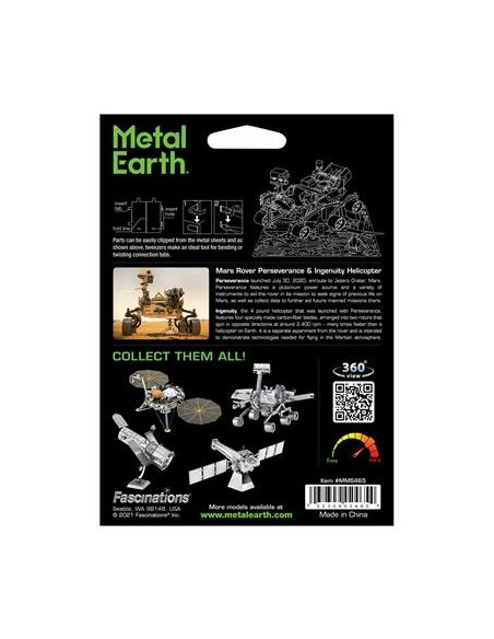 Perseverance + Ingenuity Metal Earth – maquette métal 3D sans colle (14+)
