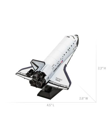 Navette Atlantis Metal Earth couleur sur socle, maquette 3D sans colle (14+)