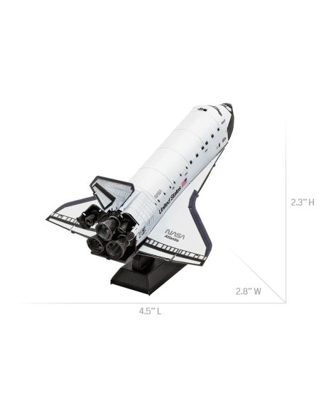 Navette Atlantis Metal Earth couleur sur socle, maquette 3D sans colle (14+)