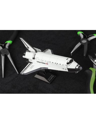 Navette Atlantis Metal Earth couleur sur socle, maquette 3D sans colle (14+)