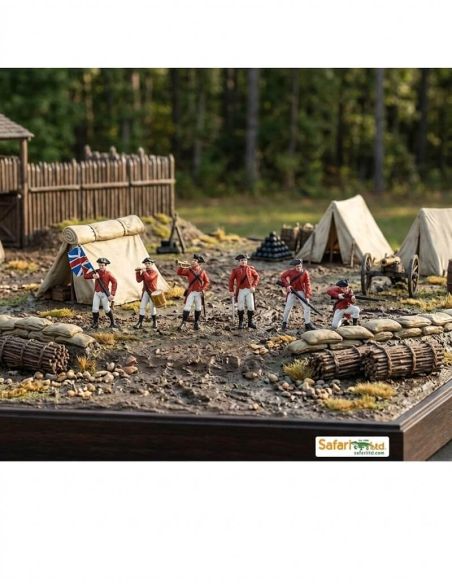Figurines Armée Britannique XVIIIe Siècle (Tube Safari Ltd 650404) | LesMinis