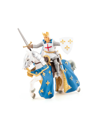 Figurine Saint Louis et son Cheval - Papo 39712 | LesMinis
