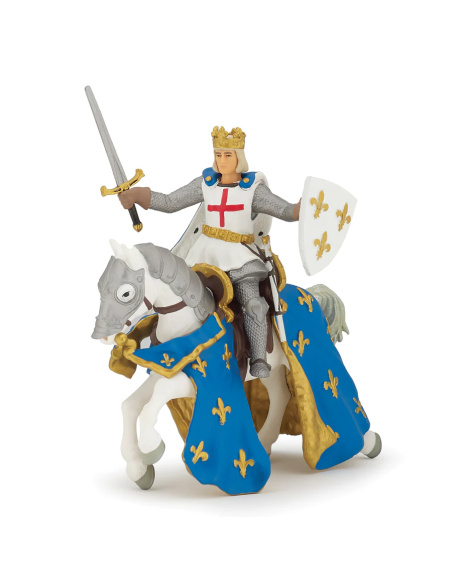 Figurine Saint Louis et son Cheval - Papo 39712 | LesMinis