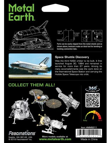 Navette Discovery Metal Earth sur socle – maquette 3D sans colle (1:355)