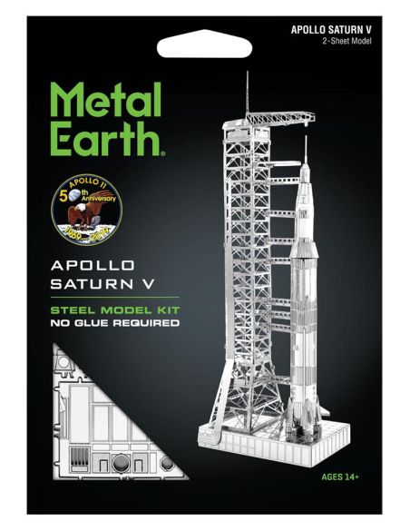 Maquette Saturn V Apollo 11 Metal Earth – fusée lunaire à assembler