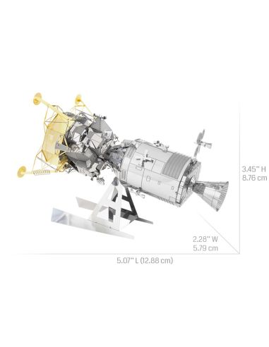 Maquette Apollo CSM + module lunaire LM Metal Earth – mission Apollo