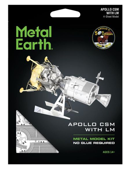 Maquette Apollo CSM + module lunaire LM Metal Earth – mission Apollo