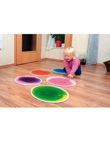 Dalles Sensorielles Rondes Gel | Set 5 Parcours Motricité – LesMinis