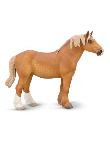 Figurine Jument Trait Belge Alezane Dorée | CollectA 1:20