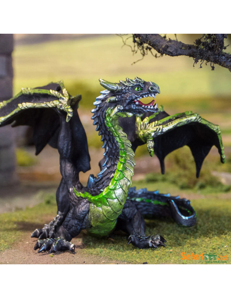 Kaelthar, Dragon des Brumes | Figurine Fantasy Safari Ltd