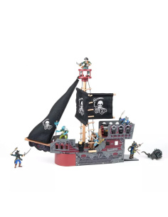 Bateau Fantastique Papo 60251 | Playset Bois Pirates Corsaires