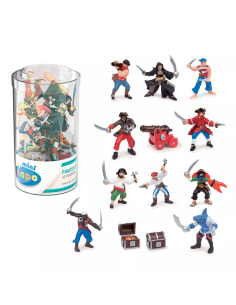 Mini PLUS Pirates Corsaires Papo 33017 | Tube 12 Figurines