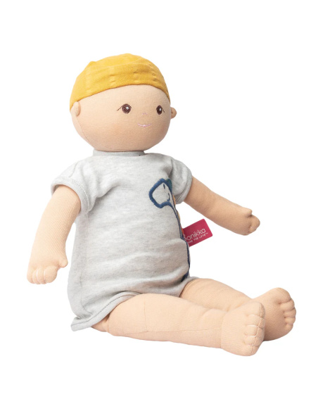 Poupée tissu bio bébé Kye Bonikka 42 cm | Dès 0 mois