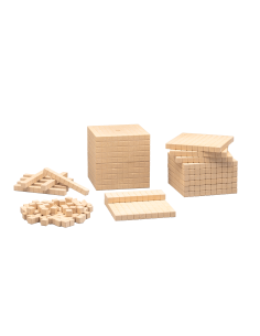 Matériel base 10 Re-Wood 121 pcs | Système décimal