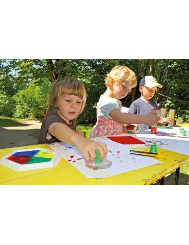 Set 12 tampons animaux forêt | Empreintes dès 3 ans