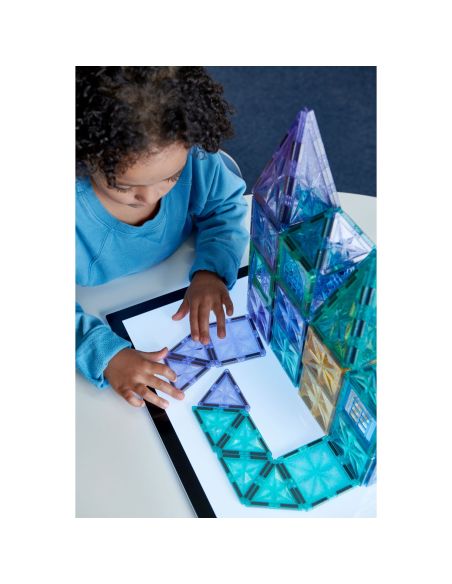 Tuiles magnétiques Glitter 110 pièces | Portes & figurines