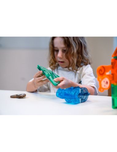 Tuiles magnétiques Safari MagGenius — 38 pièces | Animaux interchangeables & imprimés