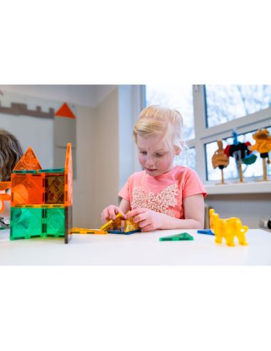 Tuiles magnétiques Safari MagGenius — 38 pièces | Animaux interchangeables & imprimés