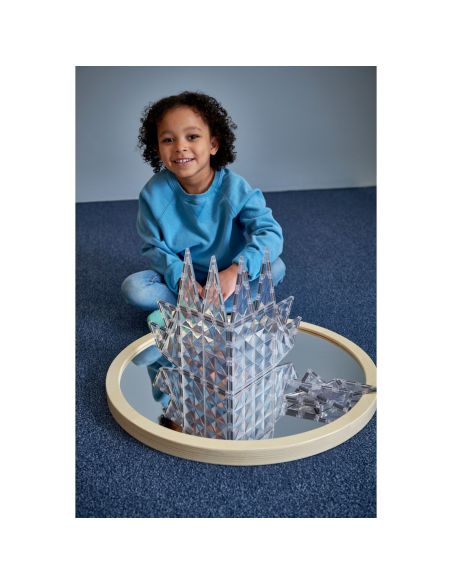 Tuiles magnétiques transparentes Crystal | MagGenius