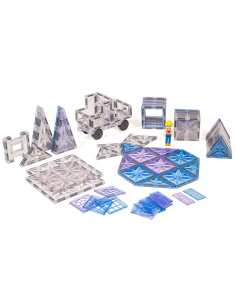 Tuiles magnétiques Sapphire 100 pcs | Bleu saphir MagGenius 2