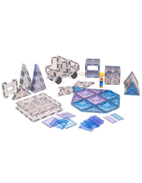 Tuiles magnétiques Sapphire 100 pcs | Bleu saphir MagGenius
