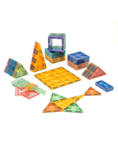 Tuiles magnétiques Pastel MagGenius | 70 pièces douces