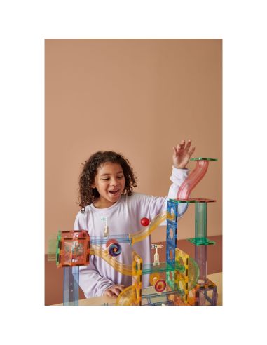 Grand circuit de billes MagGenius 189 pcs | Tourbillons