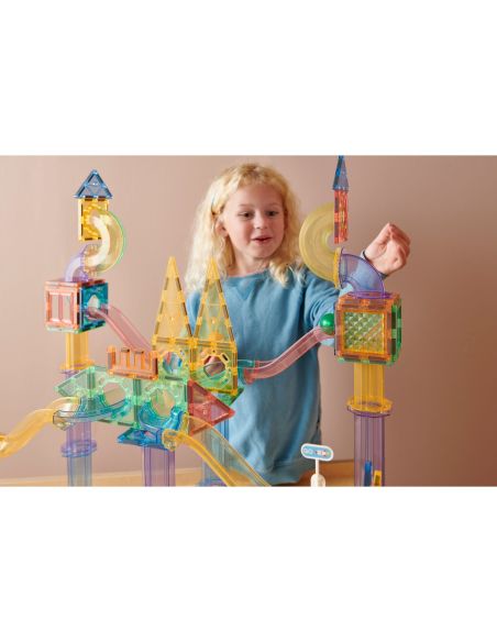 Grand circuit de billes MagGenius 189 pcs | Tourbillons