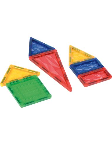 Tuiles magnétiques 108 pièces | 6 formes & effet diamant