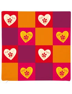 Housse coussin coton blanc à broder | 40 × 40 cm cadeau 2