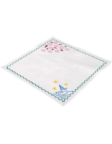 Carré tissu coton à broder 30×30 cm | Vendu à la pièce