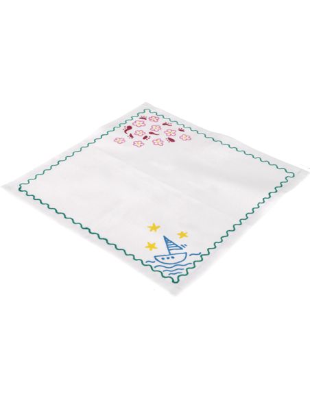 Carré tissu coton à broder 30×30 cm | Vendu à la pièce