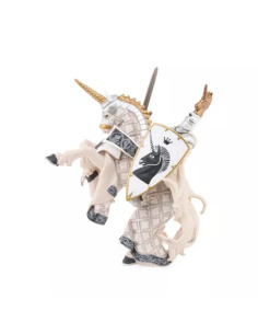 Cheval Maître Armes Cimier Licorne Papo 39916 | Médiéval